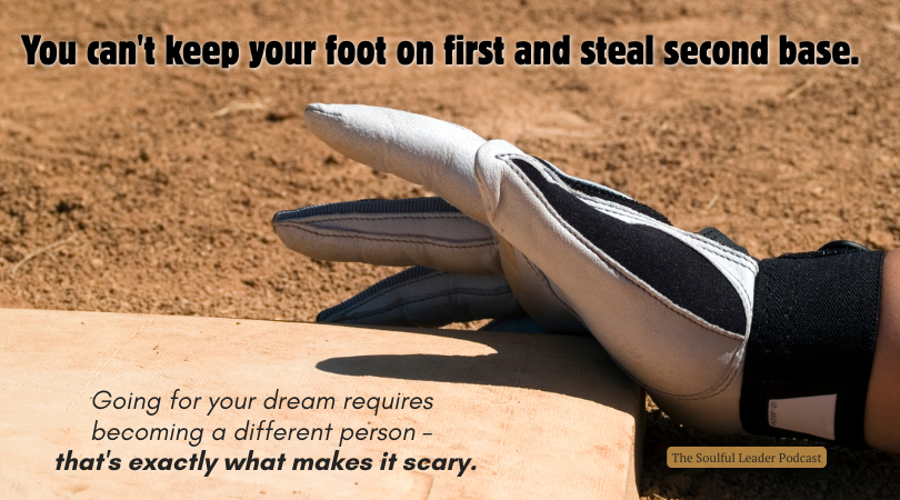 Can't Keep Foot on First Can't keep foot on first and steal second base.